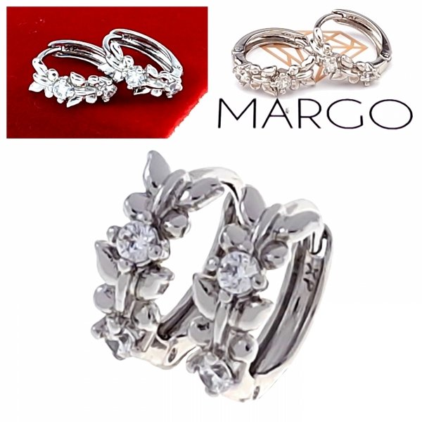 gold plated earrings with exclusive cubic zirconia
