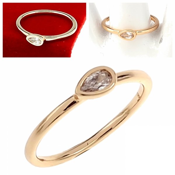 gold ring 18,60mm. gold-plated engagement xuping