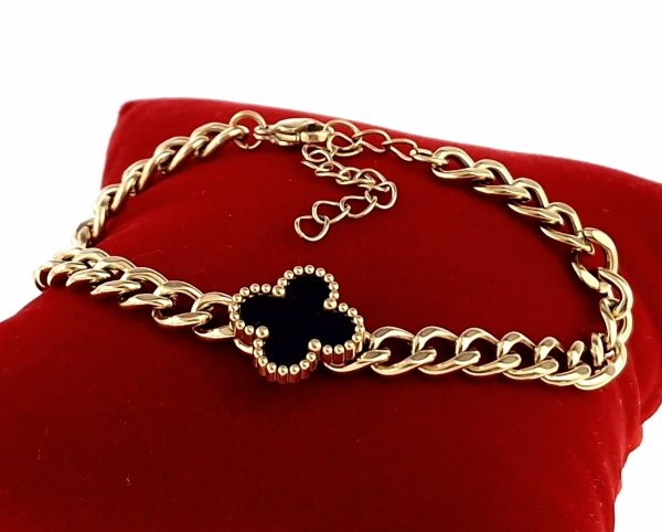 BRACELET GOLD CELEBRITY STAINLESS STEEL