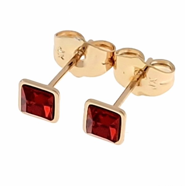 exclusive swarovski gold-plated earrings