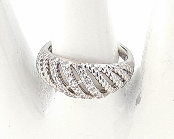 gold ring 17,00mm. gold-plated engagement xuping