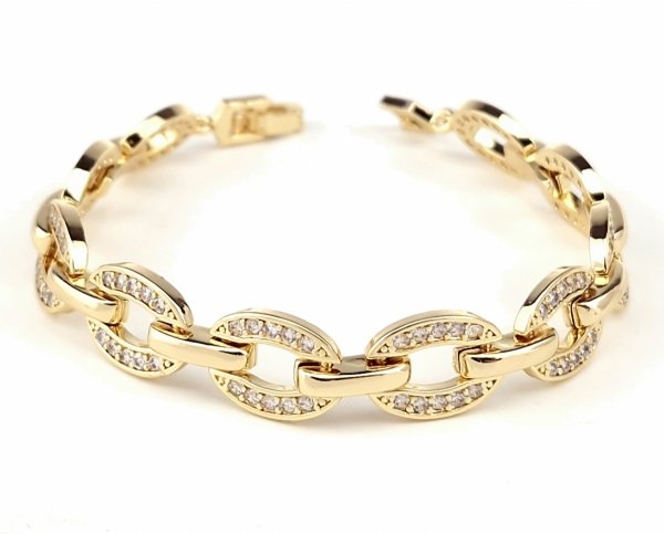 gold bracelet for a gold-plated leg