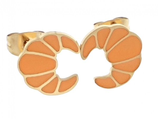gold earrings made of stainless steel