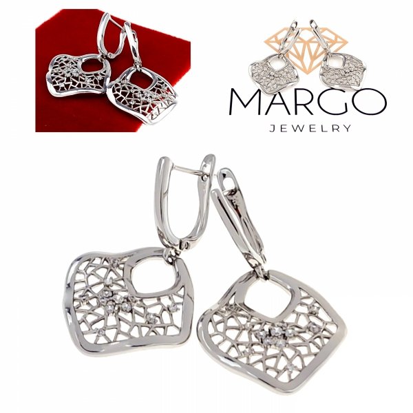 gold plated earrings with exclusive cubic zirconia