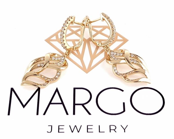 exclusive swarovski gold-plated earrings