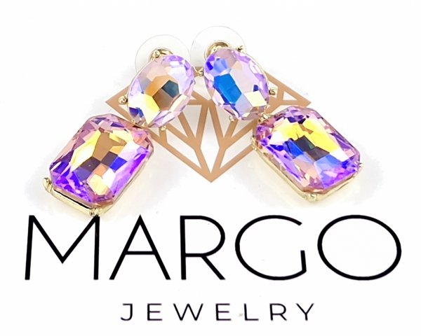 gold plated earrings with exclusive cubic zirconia
