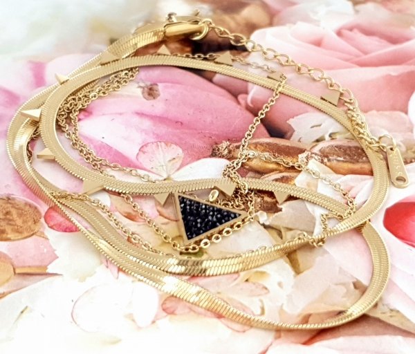 GOLD CHAIN NECKLACE celebrity STAINLESS STEEL