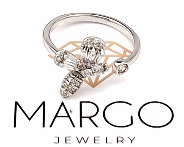 gold ring 17,00mm. gold-plated engagement xuping