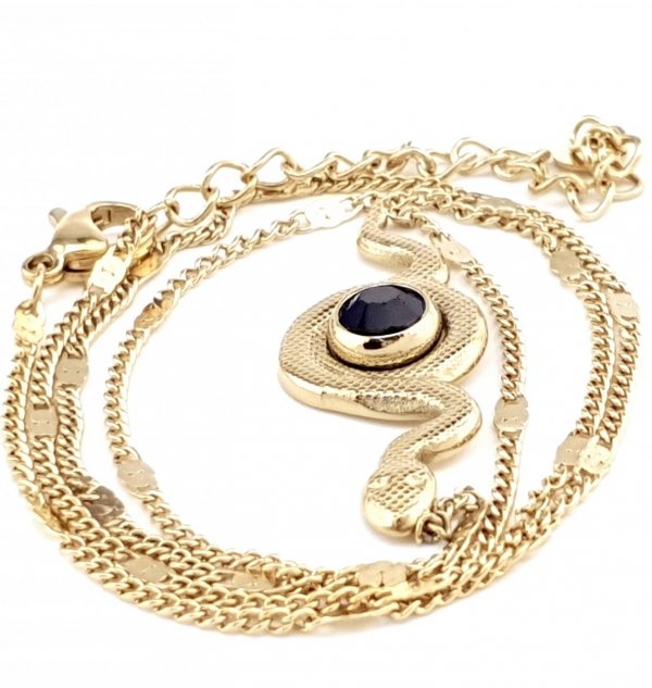 GOLD CHAIN NECKLACE celebrity STAINLESS STEEL