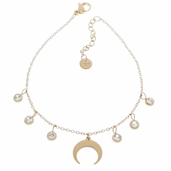 BRACELET GOLD CELEBRITY STAINLESS STEEL