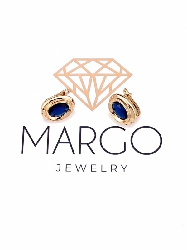 gold plated earrings with exclusive cubic zirconia
