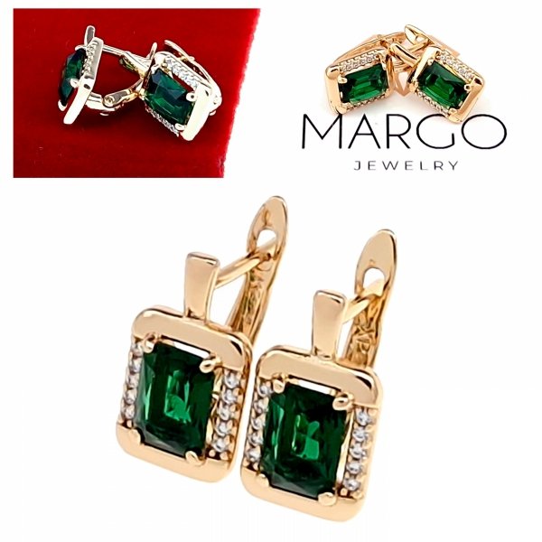 exclusive swarovski gold-plated earrings