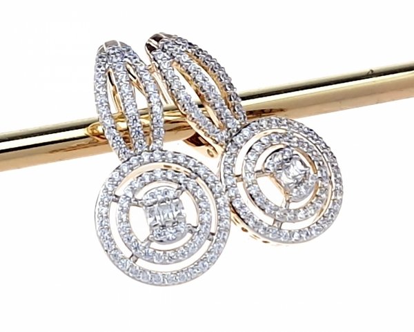 exclusive swarovski gold-plated earrings