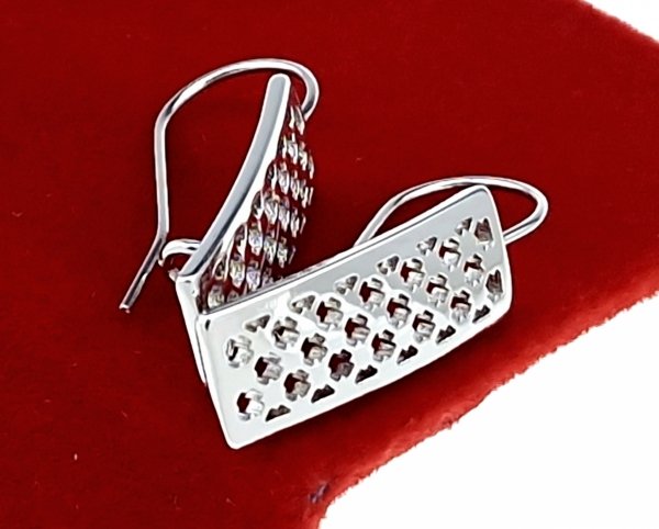 gold plated earrings with exclusive cubic zirconia