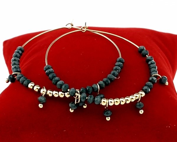 gold earrings made of stainless steel