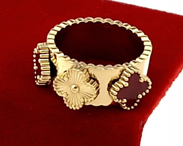 ring 19,00mm gold stainless steel
