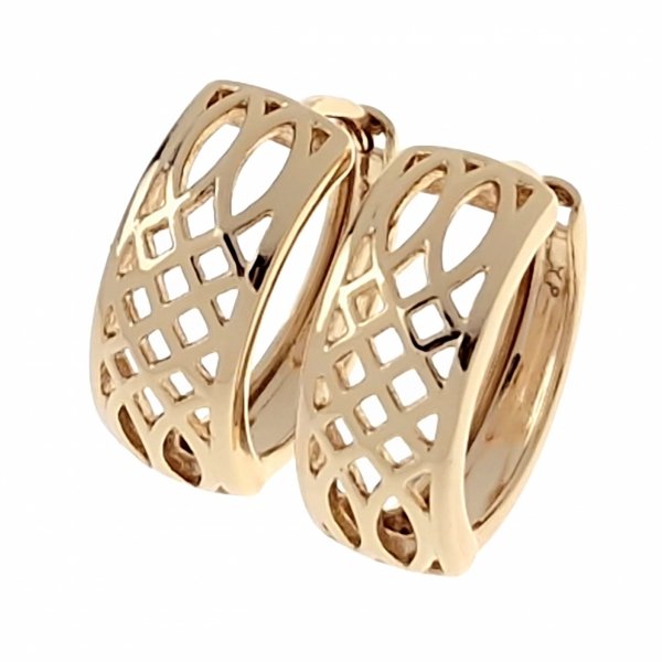 gold plated earrings with exclusive cubic zirconia