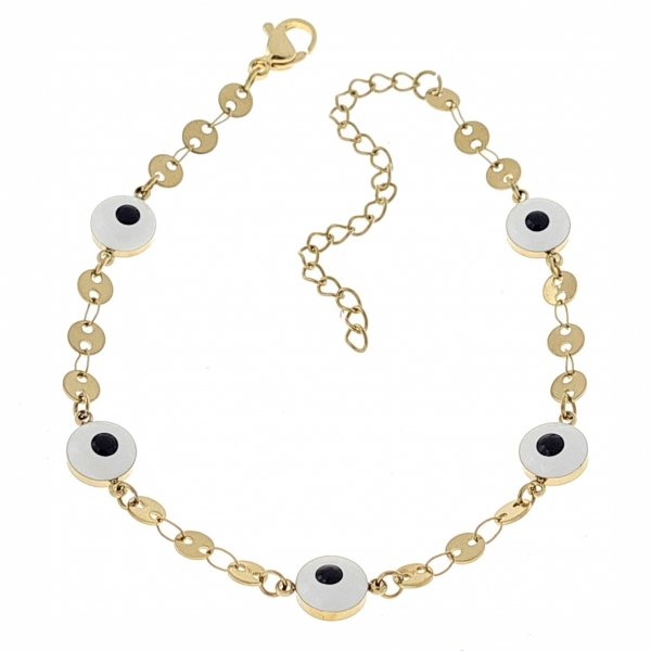 BRACELET GOLD CELEBRITY STAINLESS STEEL