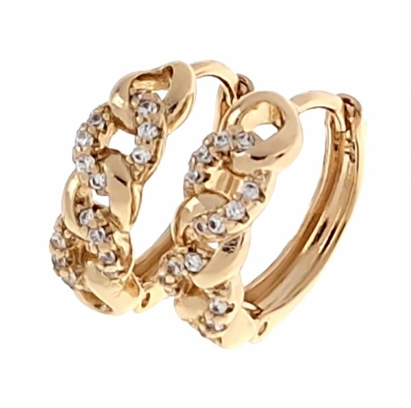 exclusive swarovski gold-plated earrings