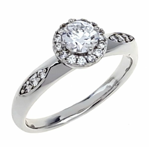 gold ring 18,60mm. gold-plated engagement xuping