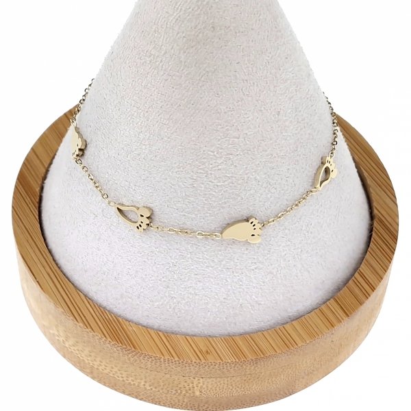 BRACELET GOLD CELEBRITY STAINLESS STEEL