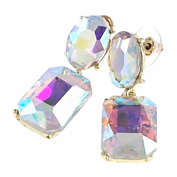 gold plated earrings with exclusive cubic zirconia