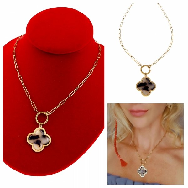 GOLD CHAIN NECKLACE celebrity STAINLESS STEEL