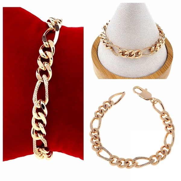 gold bracelet for a gold-plated leg
