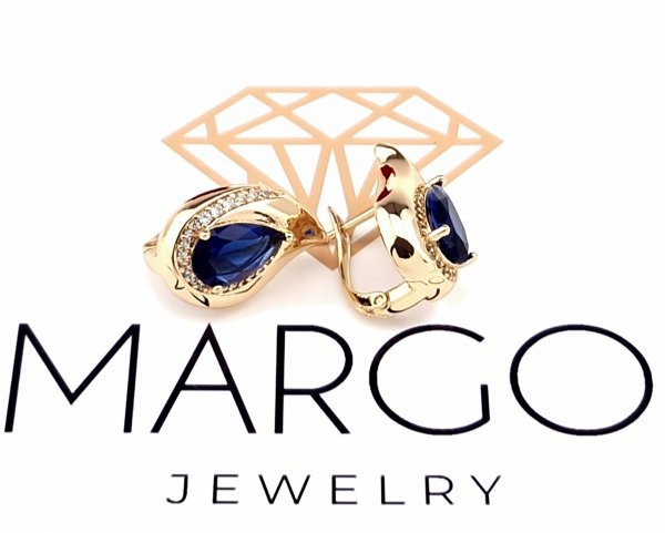 exclusive swarovski gold-plated earrings