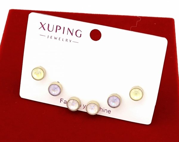 gold plated earrings with exclusive cubic zirconia