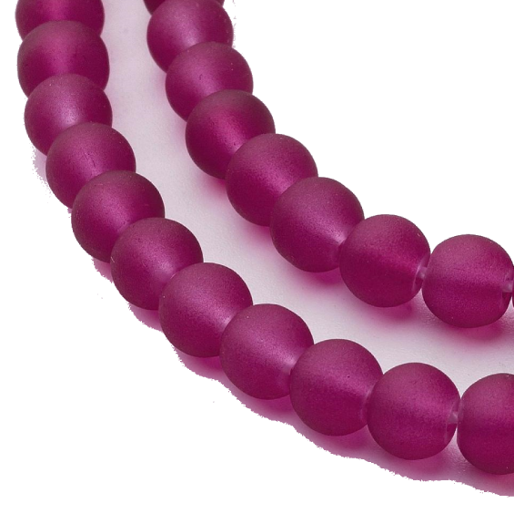 Glass beads faceted strands