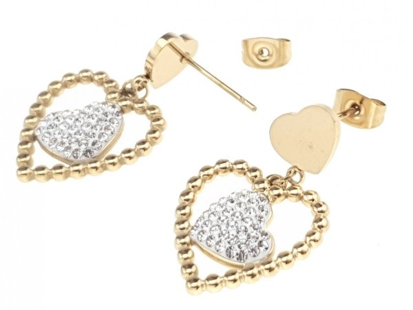 EARRINGS SILVER STAINLESS STEEL CELEBRITY