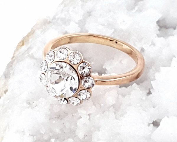gold ring 16,30mm. gold-plated engagement xuping