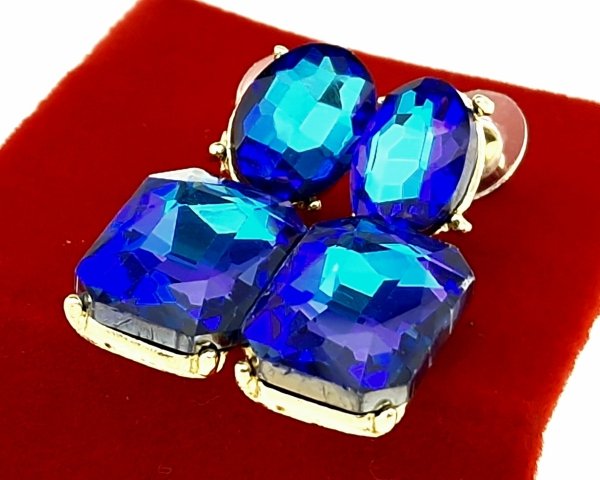 gold plated earrings with exclusive cubic zirconia