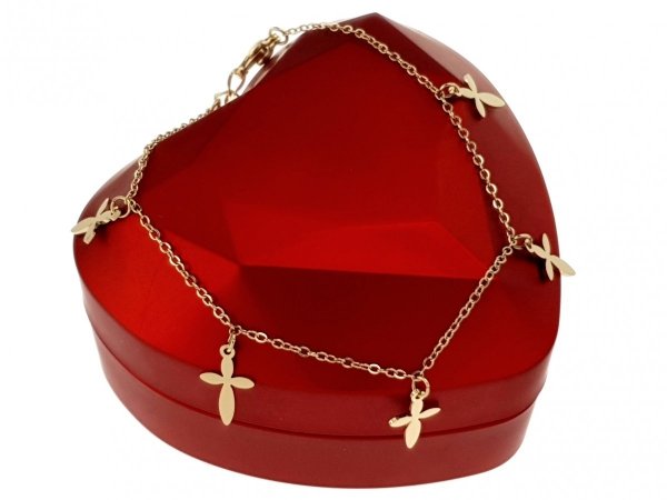 BRACELET GOLD CELEBRITY STAINLESS STEEL