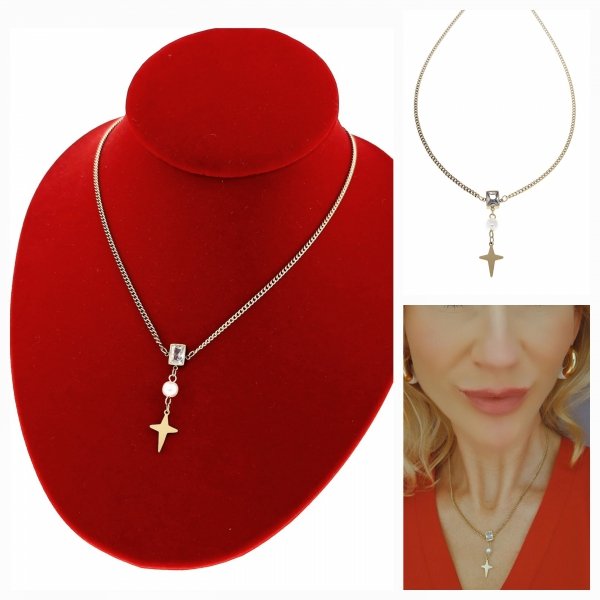 GOLD CHAIN NECKLACE celebrity STAINLESS STEEL