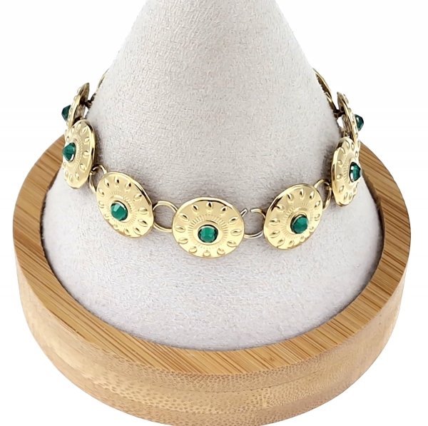 BRACELET GOLD CELEBRITY STAINLESS STEEL