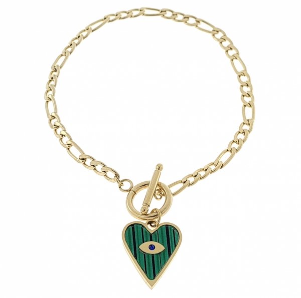BRACELET GOLD CELEBRITY STAINLESS STEEL