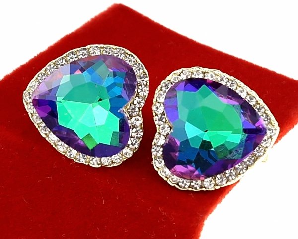 gold plated earrings with exclusive cubic zirconia