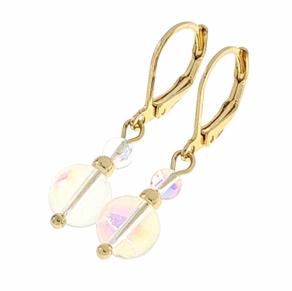 gold earrings made of stainless steel