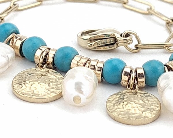 BRACELET GOLD CELEBRITY STAINLESS STEEL