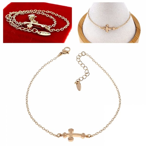 gold bracelet for a gold-plated leg