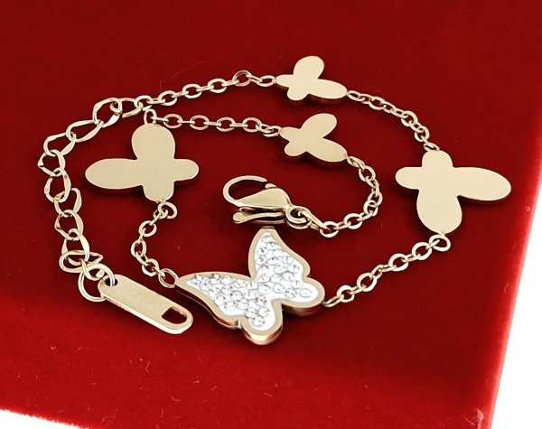 BRACELET GOLD CELEBRITY STAINLESS STEEL