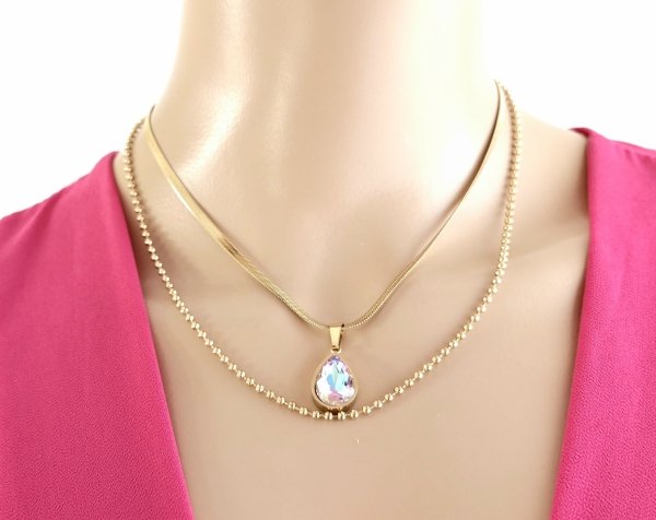 GOLD CHAIN NECKLACE celebrity STAINLESS STEEL