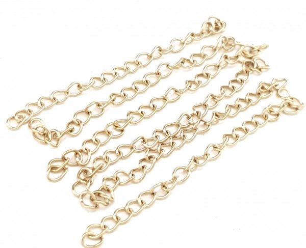 GOLD PLATED CARABINER 12MM FOR BRACELET OR CHAIN