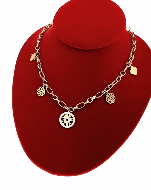 GOLD CHAIN NECKLACE celebrity STAINLESS STEEL
