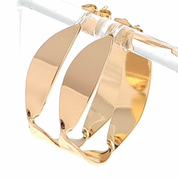gold plated earrings with exclusive cubic zirconia