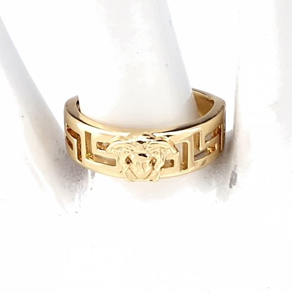 gold ring 17,00mm. gold-plated engagement xuping