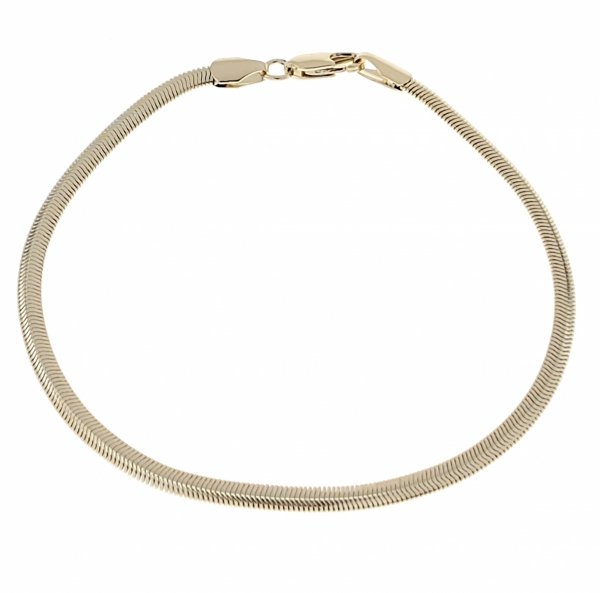 gold bracelet for a gold-plated leg