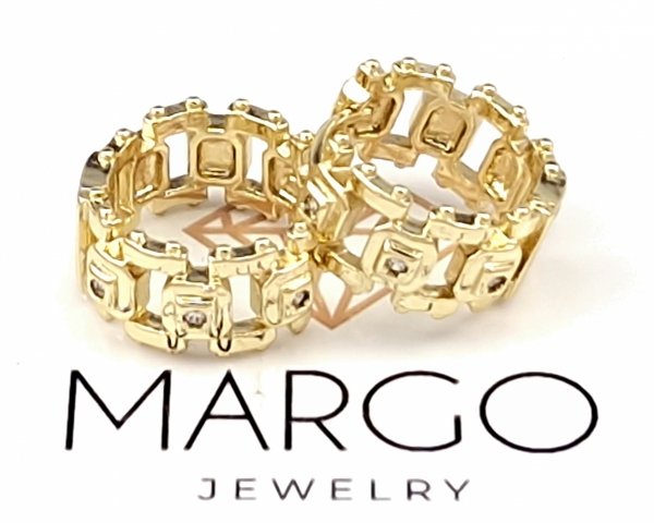 gold plated earrings with exclusive cubic zirconia